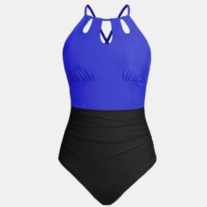 Women's Cutout High Neck Tummy
Control One Piece Swimsuit - new